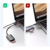 UGREEN Czytnik kart SD microSD MMC TF USB-C 5Gb/s - szary