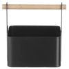 Organizer koszyk stołowy na przyprawy z drewnianą rączką 17x13x16 cm
