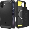 SPIGEN Etui plecki do iPhone 16 Rugged Armor MagSafe - czarne