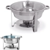 Podgrzewacz do potraw na pastę okrągły stalowy śr. 390mm 3.5l - Hendi