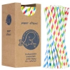 GSG24 Słomki papierowe BIO ekologiczne PAPER STRAWS 6/205mm - mix 250szt.