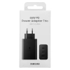 SAMSUNG Ładowarka sieciowa 2x USB-C i 1x USB PPS PD 65W QC 3.0 AFC FCP