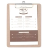Podkładka deska pod kartę menu z klipsem Clipboard 185x245 mm - Hendi