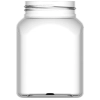 GSG24 Słoik kwadratowy z pokrywką gwint 63/485 transparentny 500ml
