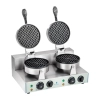 Royal Catering Gofrownica okrągła podwójna TEFLON gofry o średnicy 18,5cm