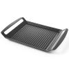 Płyta taca grillowa ryflowana do kuchenek indukcyjnych TEFLON 39x26cm