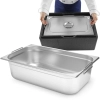 Pojemnik gastronomiczny GN 1/1 z chowanymi uchwytami 530x325x200mm 28L