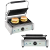 Royal Catering Grill kontaktowy dwustronny ryflowany PANINI