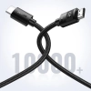 UGREEN Kabel przewód audio wideo HDMI 2.0 4K wytrzymały w oplocie 1m czarny