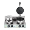 Royal Catering Gofrownica okrągła podwójna TEFLON gofry o średnicy 18,5cm