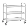 Royal Catering Wózek kelnerski 3-półkowy do 150 kg Stal nierdzewna RCSW-6.2