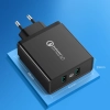 UGREEN Ładowarka sieciowa do telefonu 2x USB-A 36W QC3.0 - czarna