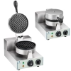 Royal Catering Gofrownica okrągła pojedyncza TEFLON gofr o średnicy 18,5cm