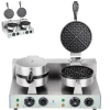 Royal Catering Gofrownica okrągła podwójna TEFLON gofry o średnicy 18,5cm