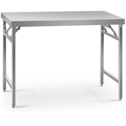 Royal Catering Stół ze stali nierdzewnej kuchenny składany 120 x 60 cm