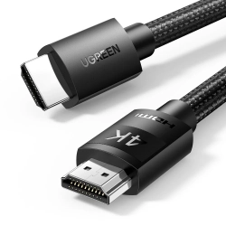 UGREEN Kabel przewód audio wideo HDMI 2.0 4K wytrzymały w oplocie 1m czarny