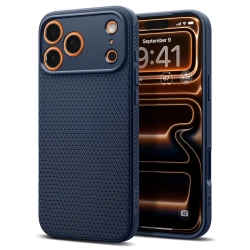 SPIGEN Etui pokrowiec ochronny Liquid Air na iPhone 17 Pro - niebieskie
