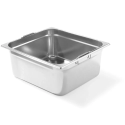 Pojemnik GN z chowanymi uchwytami stal nierdzewna GN2/3 354x325mm wys