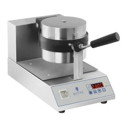 Royal Catering Gofrownica obrotowa do gofrów okrągłych ćwiartek śr. 18cm