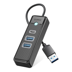 ORICO HUB rozdzielacz 3-portowy USB-A - USB-A USB-C 0.15 m - czarny