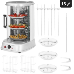 MINI opiekacz grill do kebaba gyrosa ryb warzyw pionowy 4w1 1800W Royal