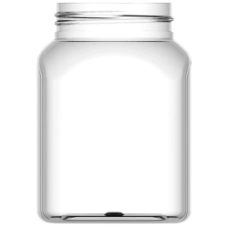 GSG24 Słoik kwadratowy z pokrywką gwint 63/485 transparentny 500ml