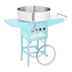 Royal Catering Mobilna maszyna do waty cukrowej turkusowa śr. misy 520mm +