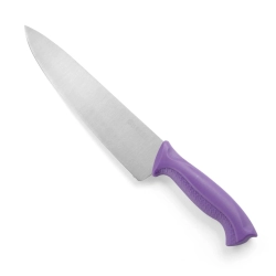 Nóż kuchenny szefa kuchni HACCP dla alergików 385mm - fioletowy - HENDI