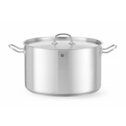 Garnek średni Kitchen Line z pokrywką 15 l śr. 320 x 190 mm - Hendi 836507