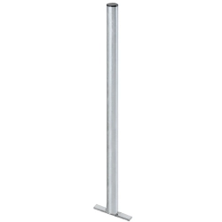 MEVA Słupek stalowy ocynkowany do kosza ulicznego na śmieci 60x1200mm