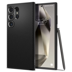 SPIGEN Etui pokrowiec na Samsung Galaxy S24 Ultra Liquid Air - czarny mat