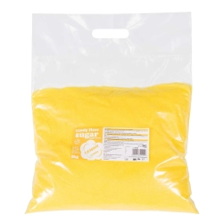 GSG24 Kolorowy smakowy cukier do waty cukrowej żółty o smaku cytrynowym 5kg