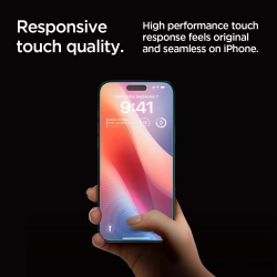 SPIGEN Szkło hartowane na iPhone 16 Pro Glas.tR EZ Fit Privacy - 2 szt.