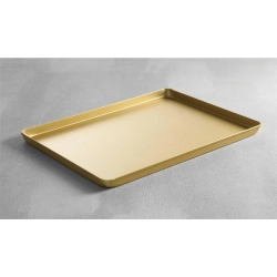 Hendi Taca cukiernicza ekspozycyjna do ciasta 30x20cm - złota