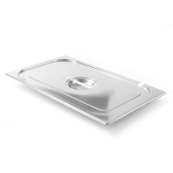 Pokrywka stalowa do GN Kitchen Line z wycięciem na chochlę GN 1/1 - Hendi