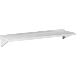 Royal Catering Półka ścienna wisząca kuchenna ze stali do 80 kg 150 x 40 cm