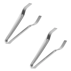 Bar Up Szczypce do lodu ze stali nierdzewnej 180mm zestaw 2 szt - Hendi