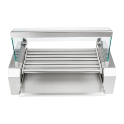 Royal Catering Grill rolkowy z pokrywą roller grill podgrzewacz do parówek