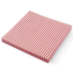 Papier pergaminowy do przekąsek frytek nadruk KRATKA 500 szt. 306x305 mm