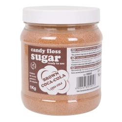 GSG24 Kolorowy cukier do waty cukrowej brązowy o smaku coca-coli 1kg