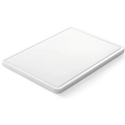 Deska kuchenna do krojenia i siekania z rowkiem HDPE 35.5x25cm - Hendi