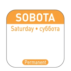 Naklejki food safety na pojemniki wielokrotnego użytku Sobota PL RU EN
