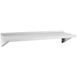 Royal Catering Półka ścienna wisząca kuchenna ze stali do 80 kg 120 x 40 cm