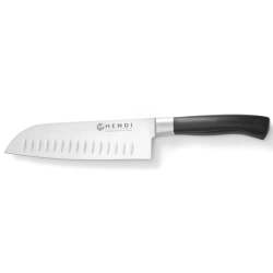 Profesjonalny nóż Santoku ze szlifem kulowym Profi Line 180 mm - Hendi