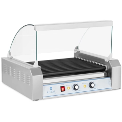Royal Catering Grill rolkowy z szybą Roller grill z rolkami z teflonu 11T