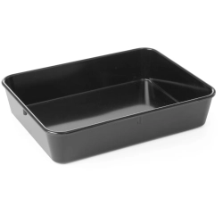 Pojemnik taca na mięso i żywność z melaminy 280x210x60mm czarny - Hendi