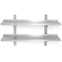 Półka wisząca przestawna podwójna 80cm - Hendi 811771
