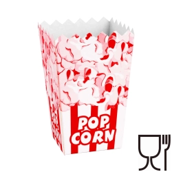 GSG24 Pudełko kartonik na PopCorn 7x14.5x9cm ŚREDNI 0.75L 100szt.