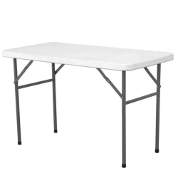 Stół cateringowy składany biały 122x61cm do 130kg - Hendi 810934