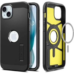 SPIGEN Etui Tough Armor MagSafe na iPhone 15 czarne
